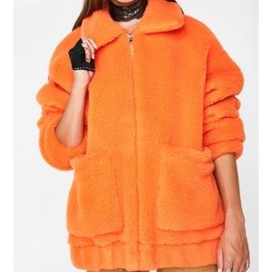 I.AM.GIA Orange Fleece Jacket